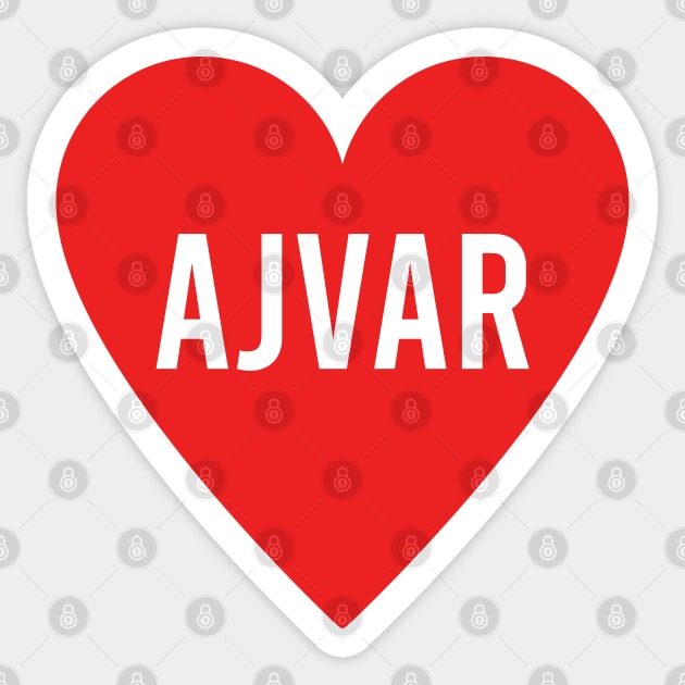 Ajvar love - Ajvar heart Sticker by Slavstuff